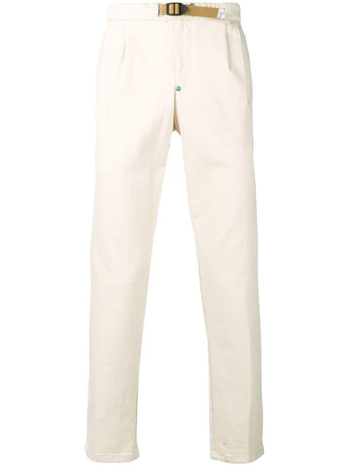 White Sand Straight Leg Trousers - Nude & Neutrals