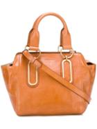 See By Chloé 'paige' Tote, Women's, Nude/neutrals, Calf Leather/cotton