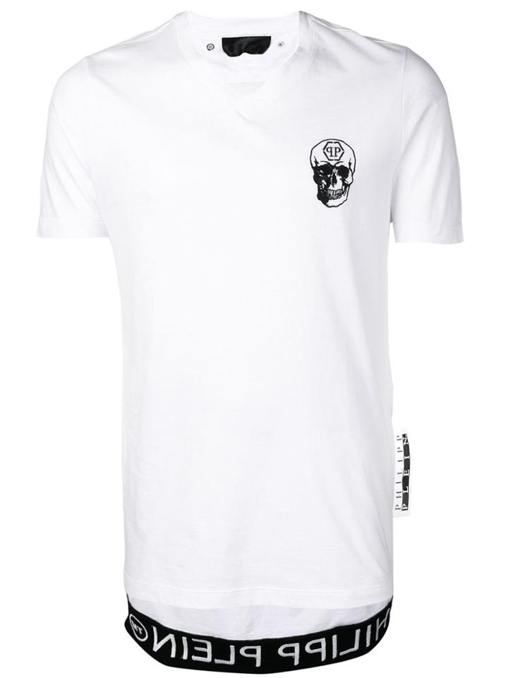 Philipp Plein Skull Detail T-shirt - White
