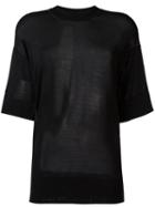 Joseph - Classic T-shirt - Women - Polyester/viscose - M, Black, Polyester/viscose