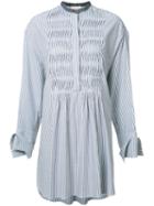 Roksanda - Gathered Front Blouse - Women - Cotton - 8, Blue, Cotton