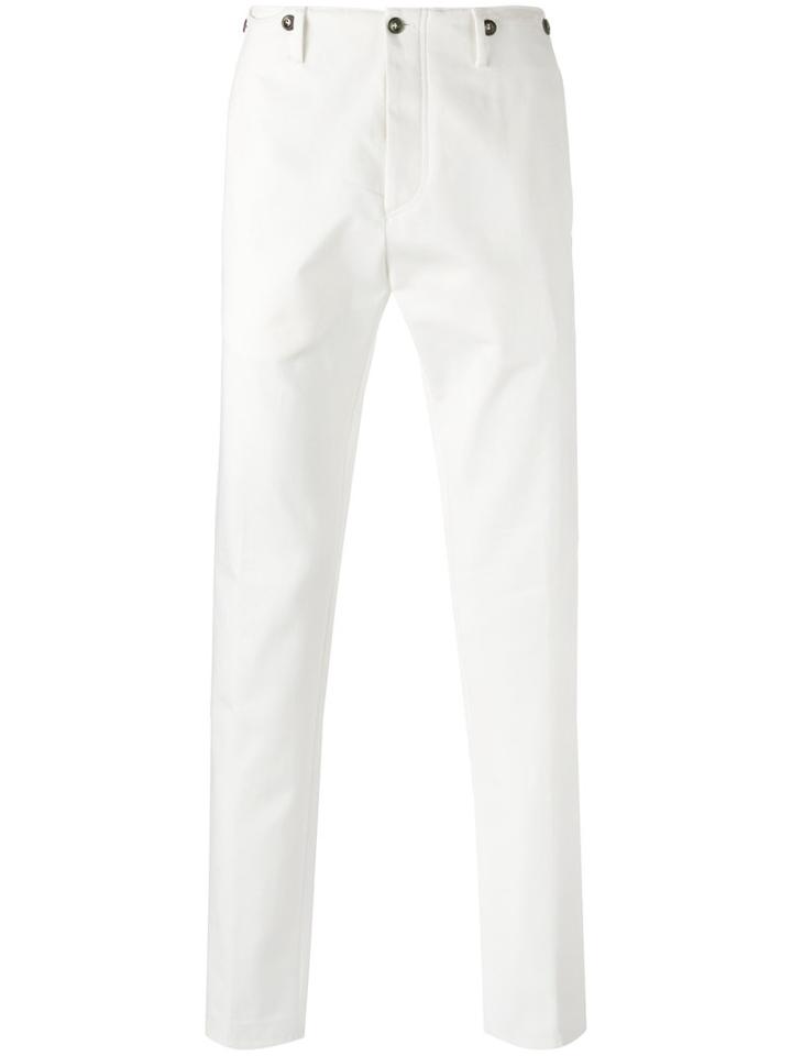 Pt01 Straight Leg Chinos, Men's, Size: 54, White, Cotton