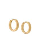 Northskull Huggie Hoop Earrings - Gold