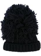 Federica Moretti 'maxi Pom Pom' Beanie, Women's, Blue, Acrylic/virgin Wool