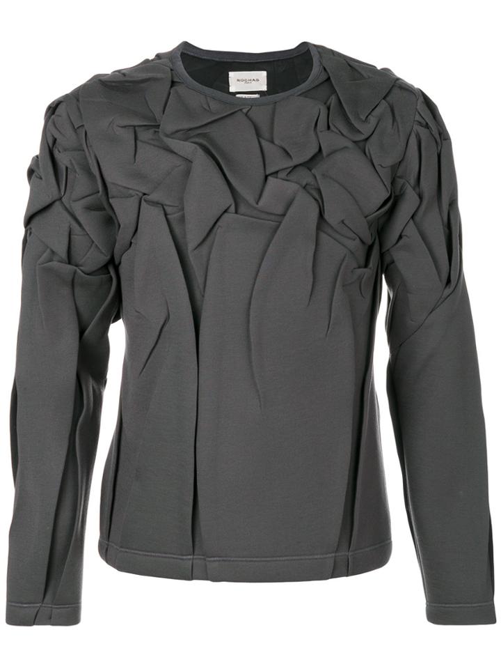 Rochas Wrinkled Sweatshirt - Grey