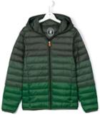 Save The Duck Kids Padded Colour Block Jacket, Boy's, Size: 14 Yrs, Green