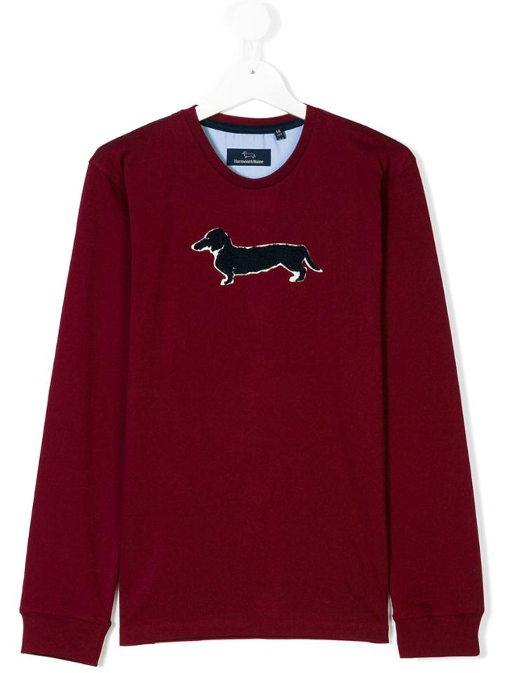 Harmont & Blaine Junior Logo Patch Sweatshirt - Red