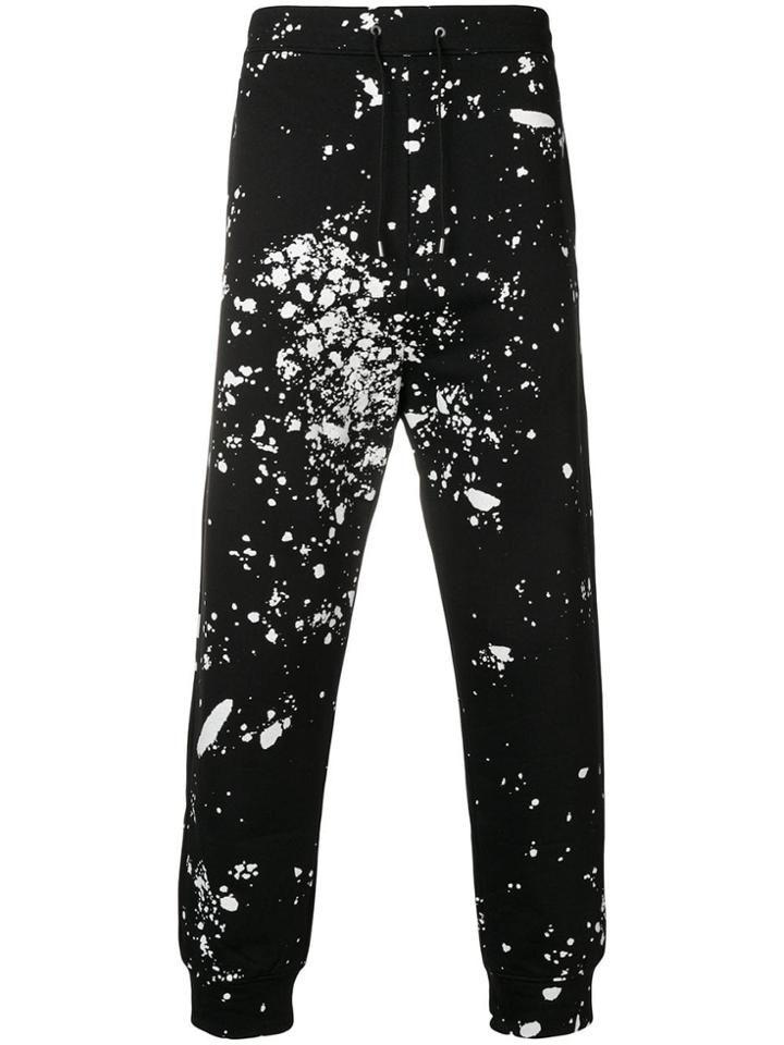 Oamc Splatter Track Trousers - Black