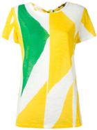 Proenza Schouler Printed Tie Back T-shirt - Multicolour
