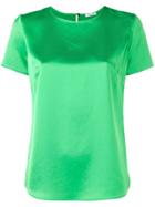 P.a.r.o.s.h. Satin T-shirt Blouse - Green