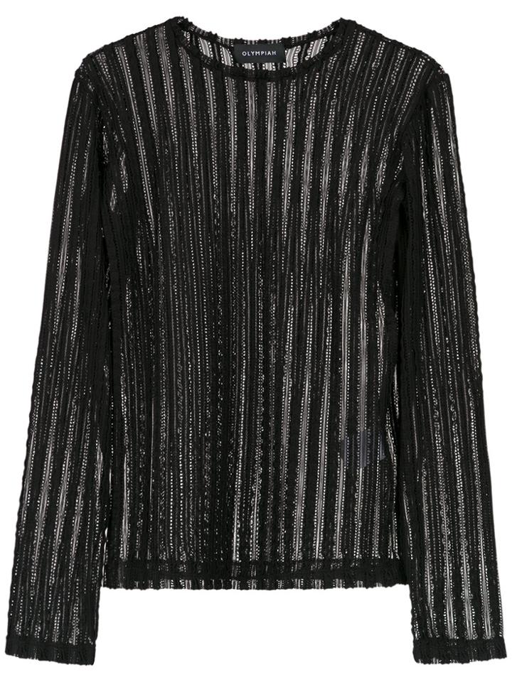 Olympiah Islas Knit Blouse - Black