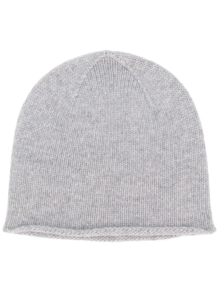 Pringle Of Scotland Fine Knit Beanie - Grey