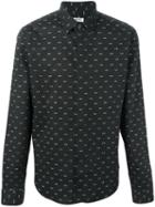 Kenzo Eye Print Shirt, Men's, Size: 43, Black, Cotton/spandex/elastane