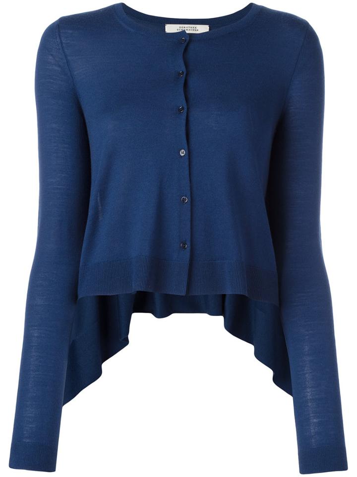 Dorothee Schumacher Button Up Cardigan, Women's, Size: 3, Blue, Virgin Wool