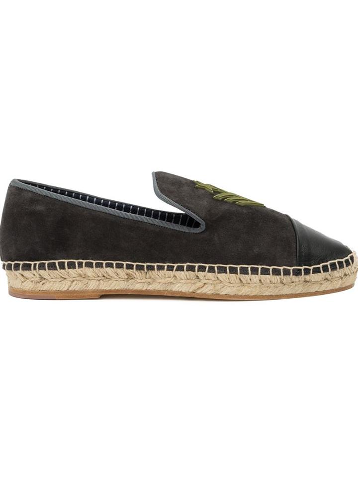 Louis Leeman Logo Print Espadrilles