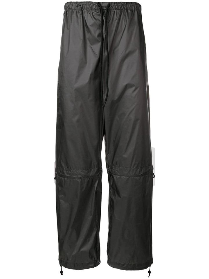 Marcelo Burlon County Of Milan Multilogo Drawstring Trousers - Grey