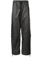 Marcelo Burlon County Of Milan Multilogo Drawstring Trousers - Grey