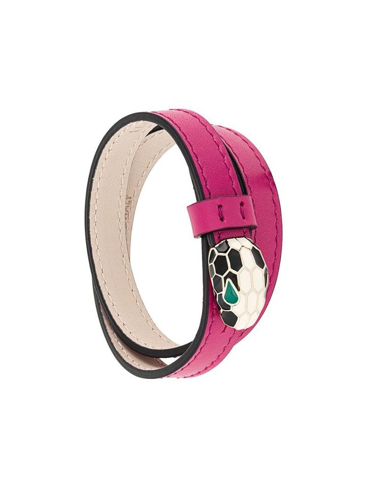 Bulgari Snake Bracelet, Women's, Size: Medium, Pink/purple