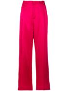 Givenchy High Waisted Palazzo Trousers - Pink & Purple