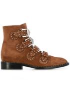 Givenchy Buckle Ankle Boots - Brown