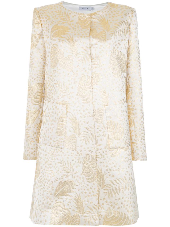 Isolda Printed Coat - Nude & Neutrals