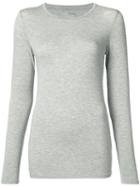 Majestic Filatures - Longsleeved T-shirt - Women - Spandex/elastane/viscose - 2, Grey, Spandex/elastane/viscose