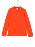 Armani Junior Long Sleeved Polo Shirt, Boy's, Size: 16 Yrs, Yellow/orange