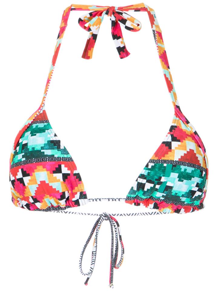 Lygia & Nanny Printed Bikini Top - Green