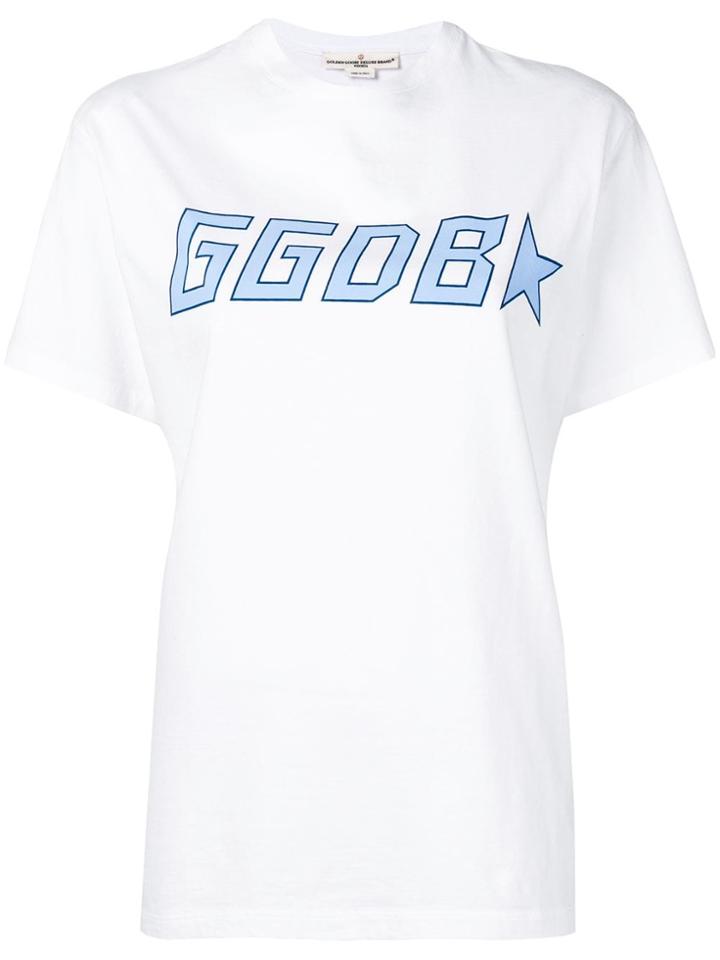 Golden Goose Deluxe Brand Golden Logo Print T-shirt - White