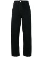 Lemaire Straight Leg Trousers, Women's, Size: 38, Black, Cotton