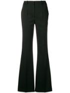 Michael Kors Collection High-waisted Flared Trousers - Black