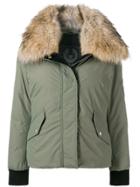 Belstaff Fur-trim Padded Jacket - Green