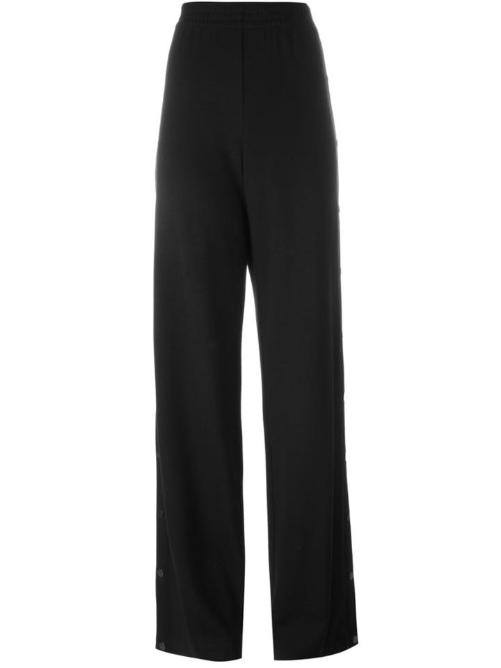 Maison Margiela Classic Palazzo Pants, Women's, Size: 38, Black, Nylon/spandex/elastane/viscose/virgin Wool