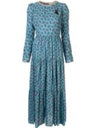 Tu Es Mon Trésor Printed Maxi Dress - Blue