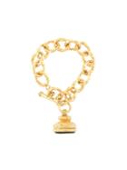 Chanel Pre-owned 1993 Embossed Toggle Bracelet - Gold