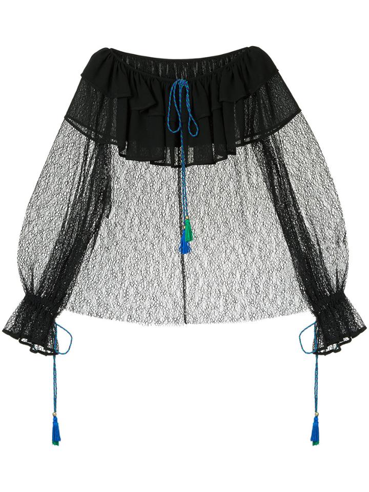 Philosophy Di Lorenzo Serafini Sheer Top - Black