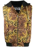 Versace Jeans Couture Patterned Sleeveless Jacket - Gold