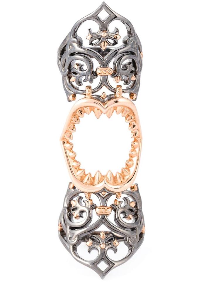 Stephen Webster 'les Dents De La Mer' Long Finger Ring, Women's, Size: 54