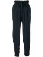 Enföld Paperbag Waist Trousers - Blue