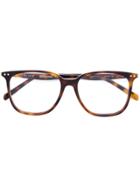 Céline Eyewear Square Frame Glasses - Brown