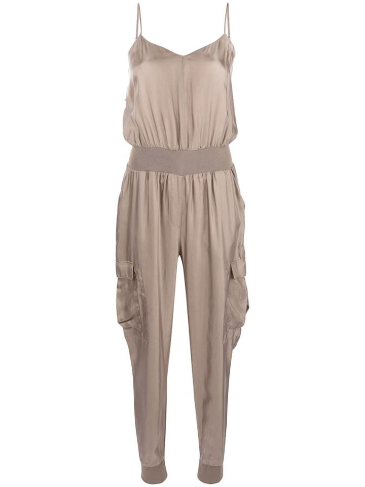 Cinq A Sept Amia Twill Jumpsuit - Brown
