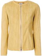 Desa Collection Ribbed Fitted Jacket - Yellow & Orange