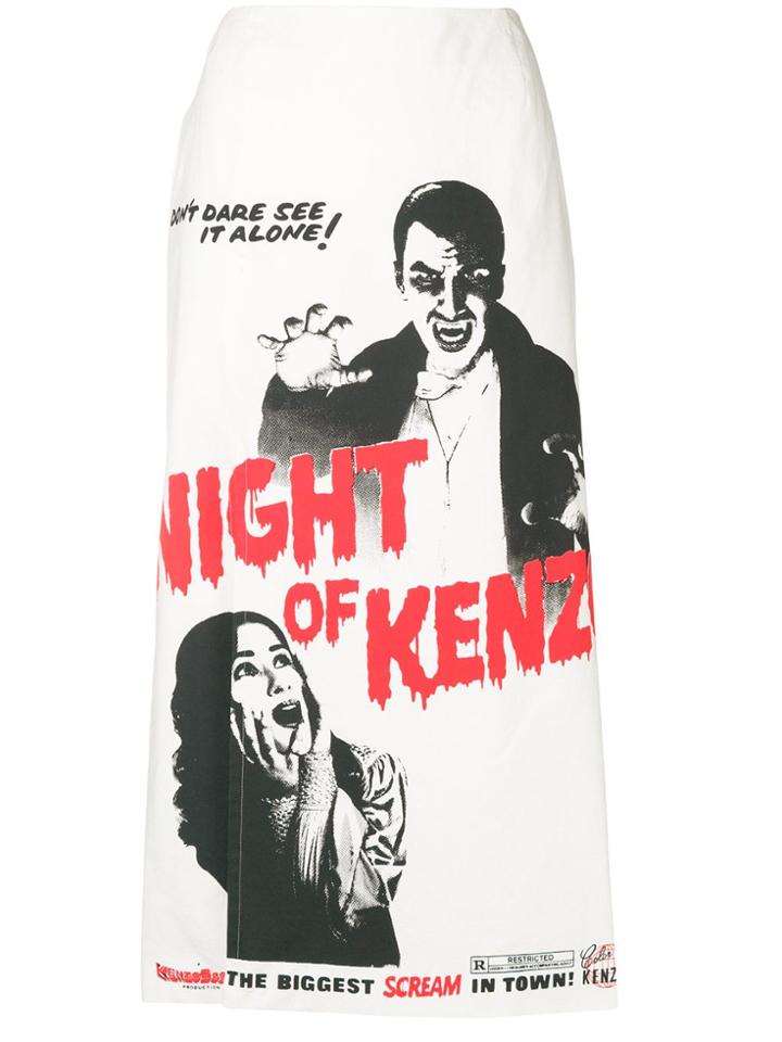 Kenzo Night Of Kenzo Skirt - White