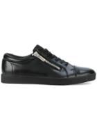 Calvin Klein Zip Detail Low-top Sneakers - Black