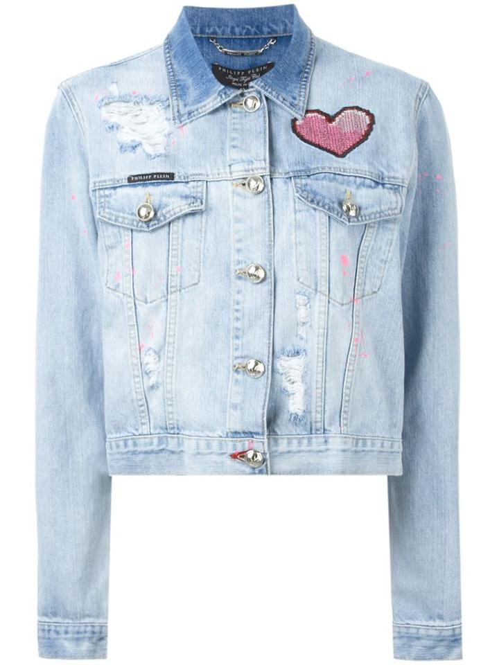 Philipp Plein 'artistic' Denim Jacket