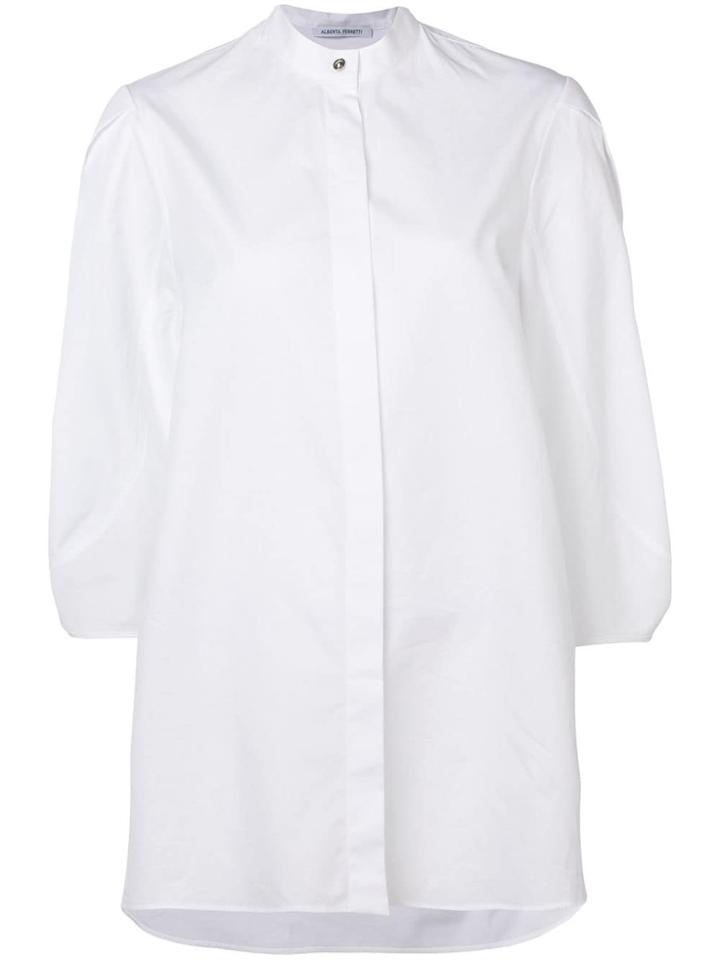 Alberta Ferretti Balloon Sleeve Shirt - White