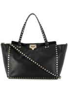 Valentino Valentino Garavani Rockstud Medium Tote Bag - Black