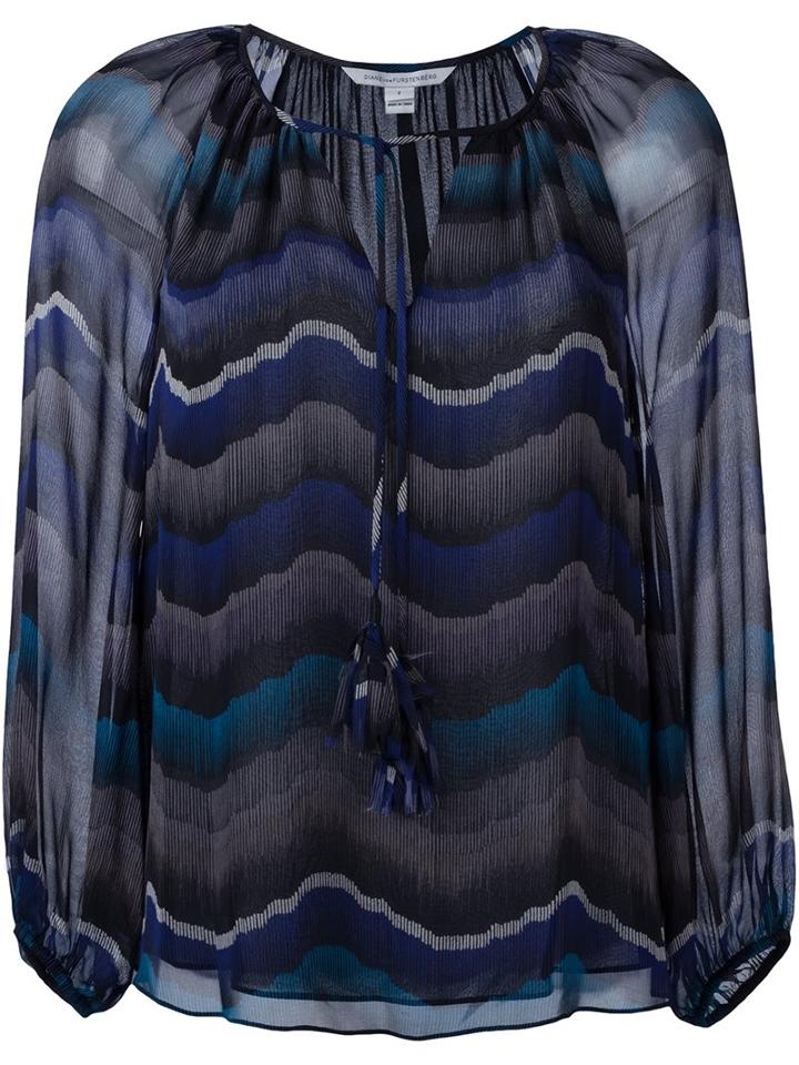 Diane Von Furstenberg Tassel Detail Blouse