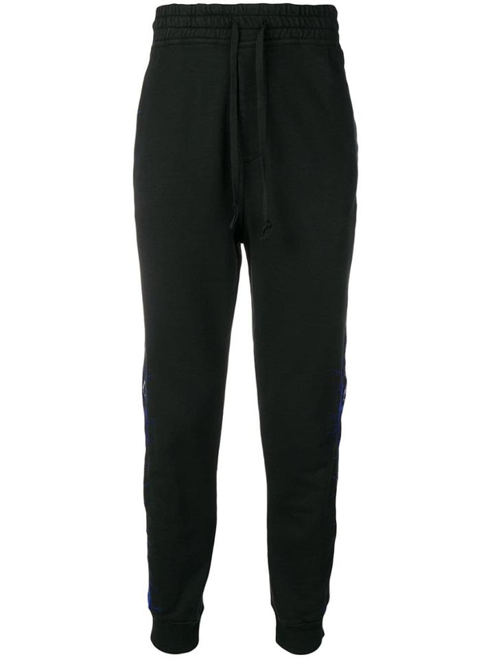Haider Ackermann Embroidered Track Trousers - Black