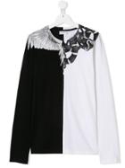 Marcelo Burlon County Of Milan Kids Printed Colour-blocked T-shirt -